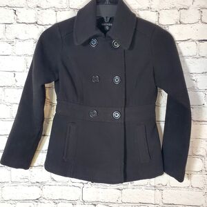 George Black Pea Coat Size 6X